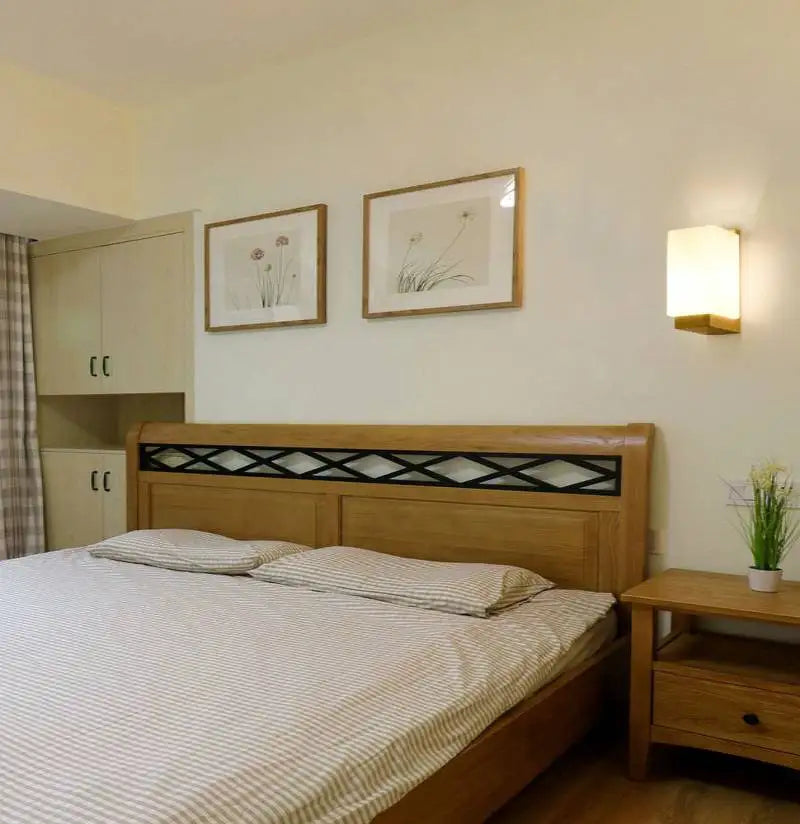 HinokiFlex - Lámpara de pared de madera japonesa