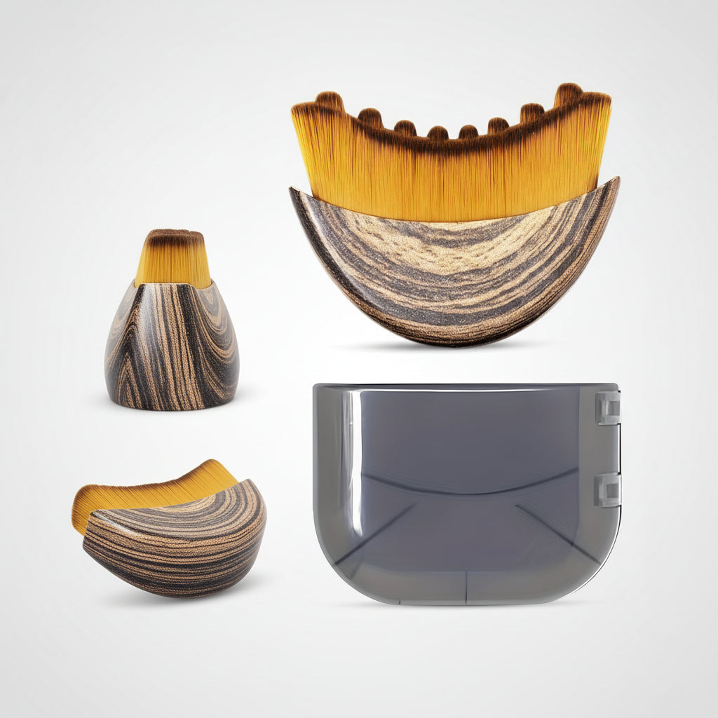 Escova de Limpeza Facial Nylon Cerdas Suaves Queixo Linha da Mandíbula Massagem