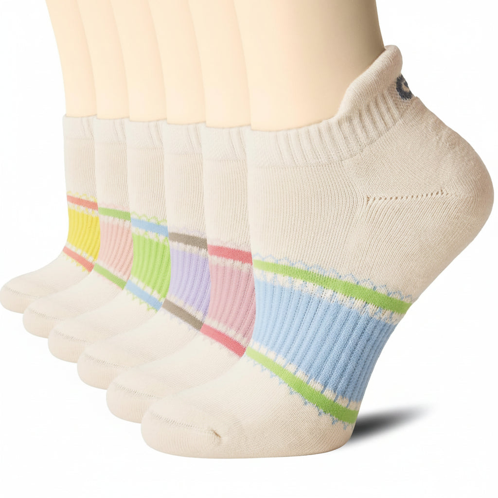 Meias Desportivas Baixas para Tornozelo Respirantes Amortecimento Suporte ao Arco