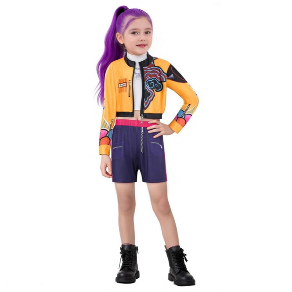 Kids Pop Singer Dance Costume Set K-Pop Inspired Outfit for Parties 7