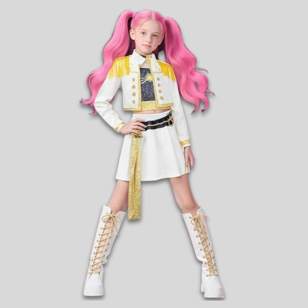 Kids Pop Singer Dance Costume Set K-Pop Inspired Outfit for Parties 9