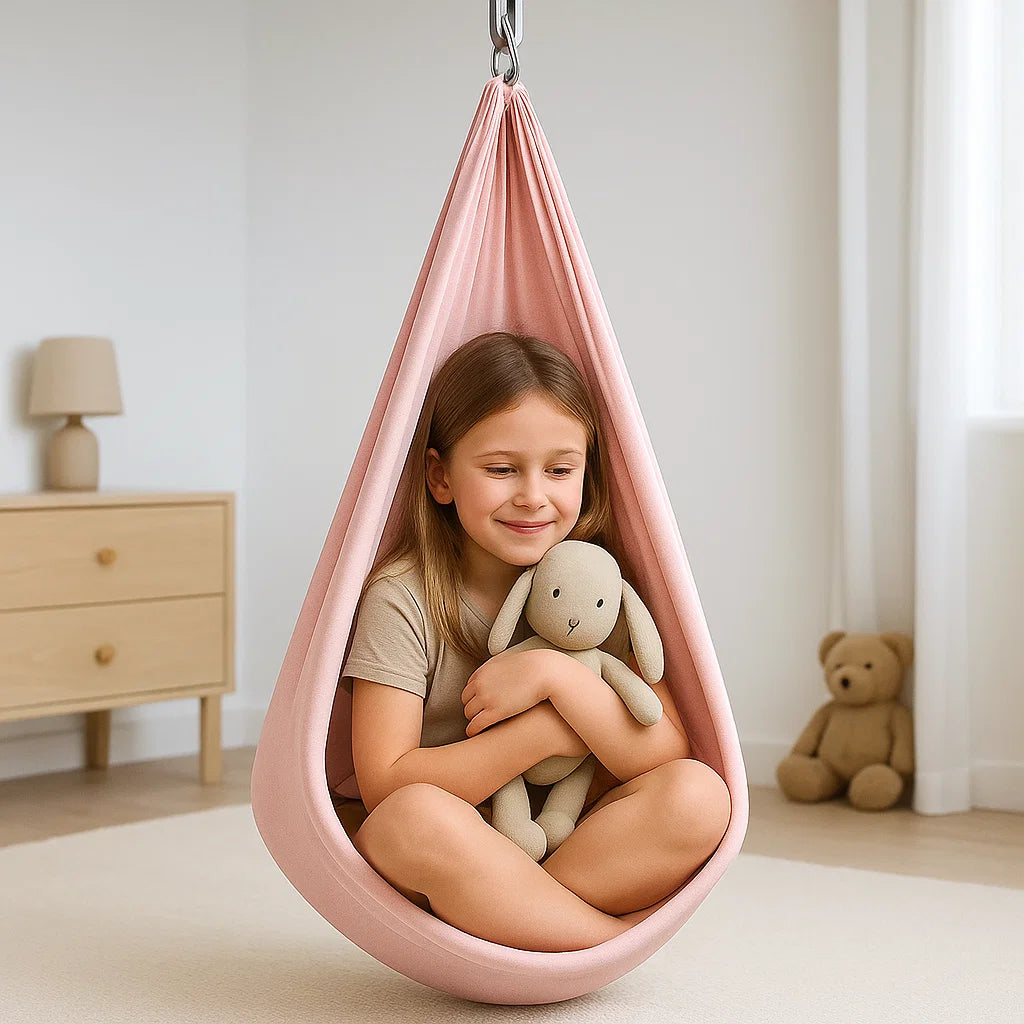 Kids Sensory Swing Soft Cotton Indoor Outdoor Relaxation Therapy 0