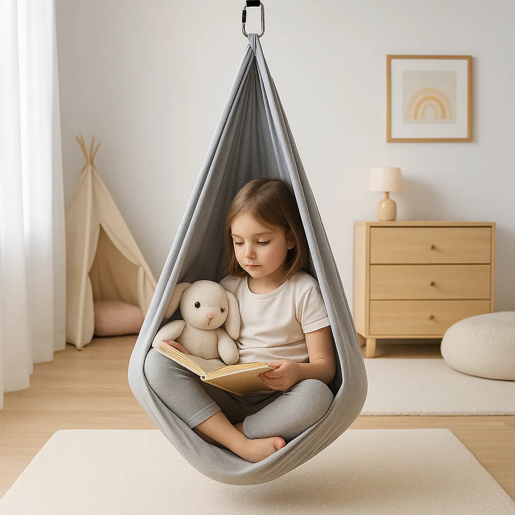 Kids Sensory Swing Soft Cotton Indoor Outdoor Relaxation Therapy 3