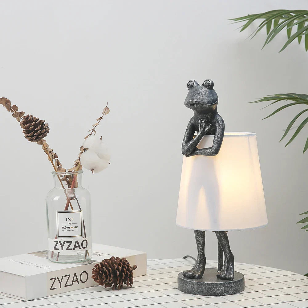 JungleGlow - Kikker LED Tafellamp in Modern Design voor Woonkamer & Kinderkamer