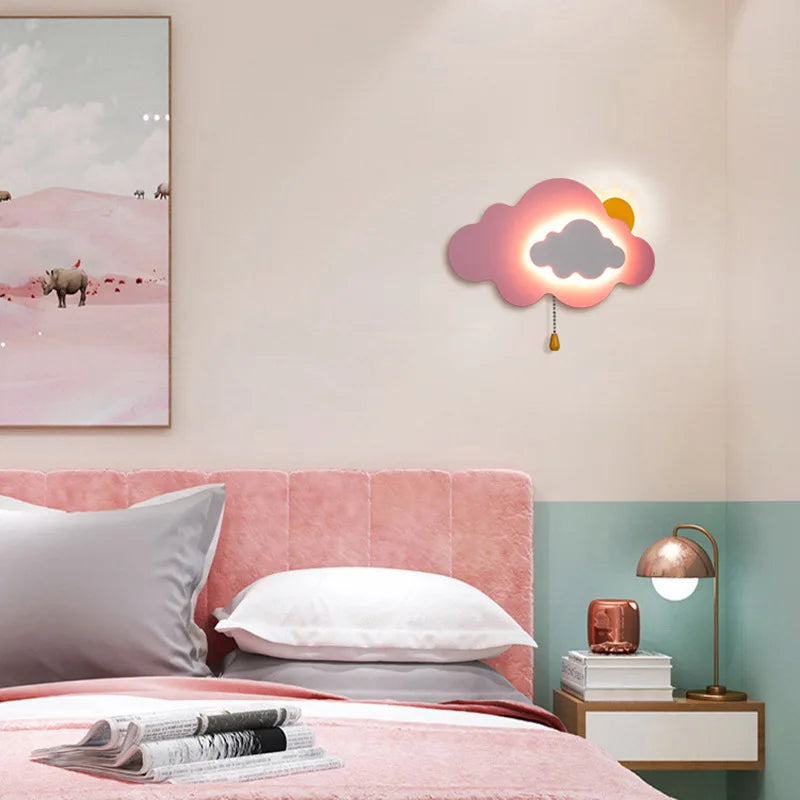 SkyGlow - LED Cloud Wandlamp met Trekkoord, Dimbaar