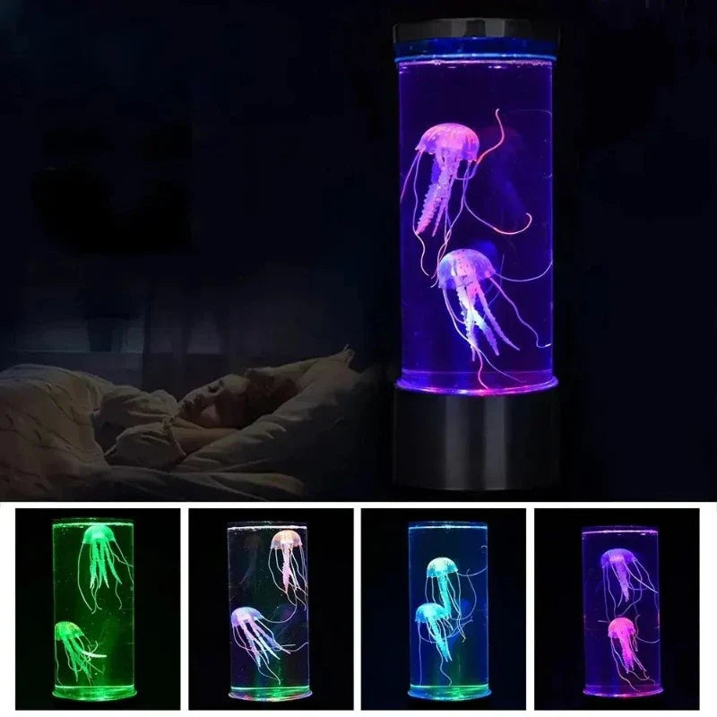 AquaGlow - LED Jellyfish Night Light – Ambient Lighting for Living Room and Bedroom