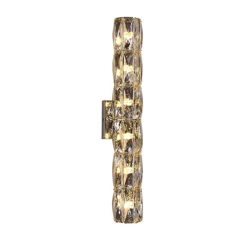 CrystalLuxe - Lámpara de pared real para dormitorio