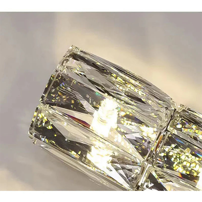 CrystalLuxe - Lámpara de pared real para dormitorio