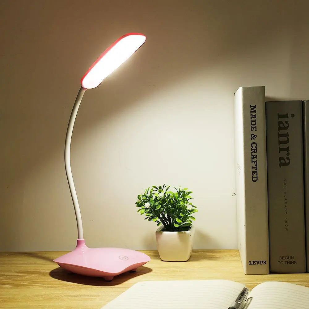 BrightFlex – Lámpara de escritorio LED regulable con cuello flexible | Amigable para los ojos y multifuncional