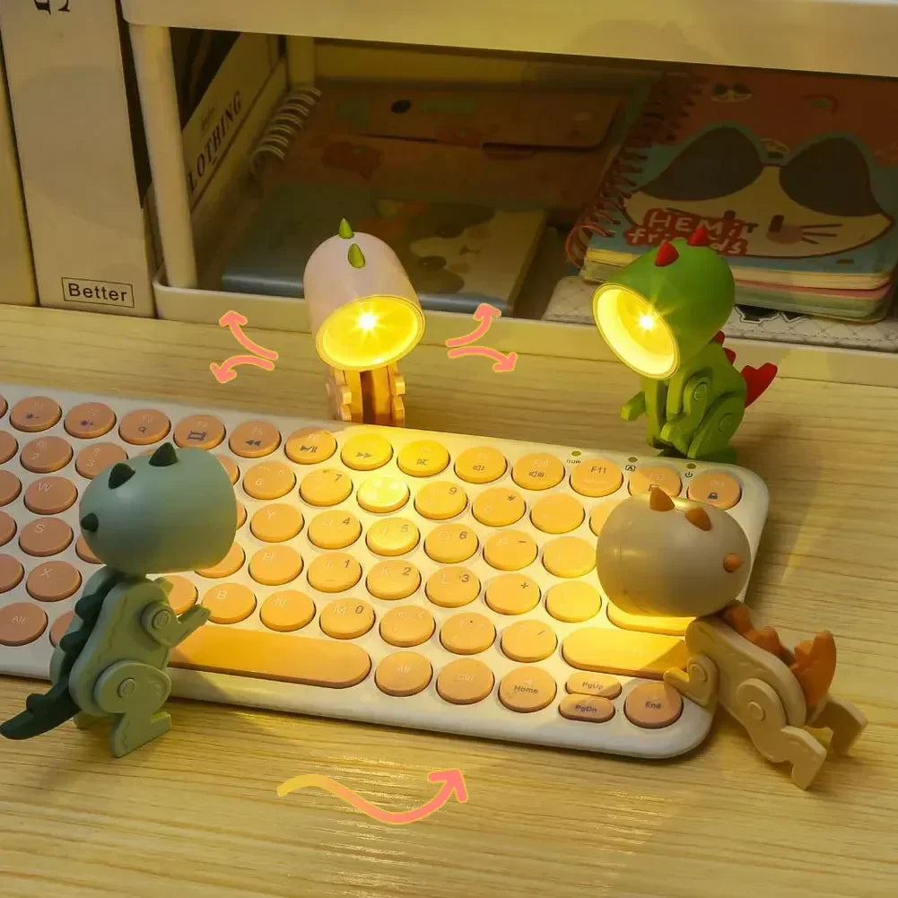 DinoGlow – Schattige Dinosaurus LED Tafellamp voor Kinderkamer | Dimbaar & Verstelbaar
