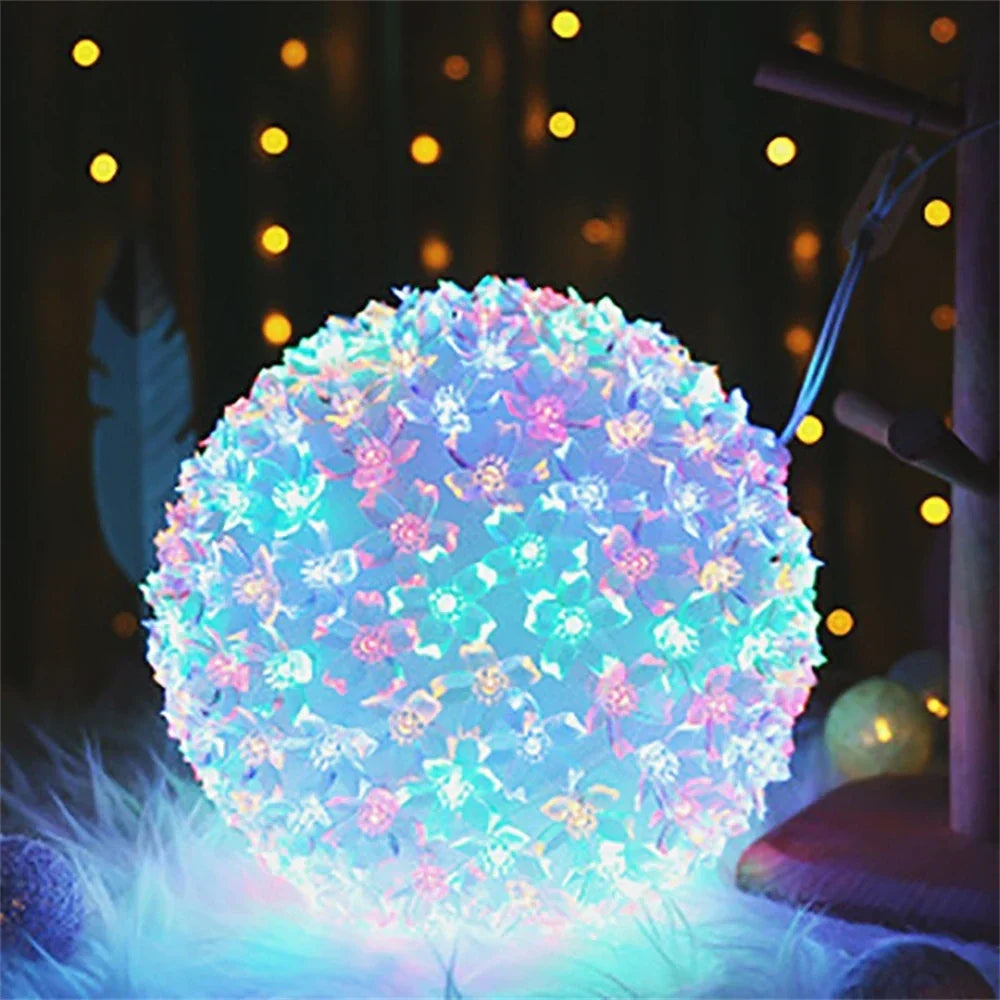 LumiBlossom – Solar Cherry Blossom String Lights for Garden – Romantic LED Outdoor Decoration