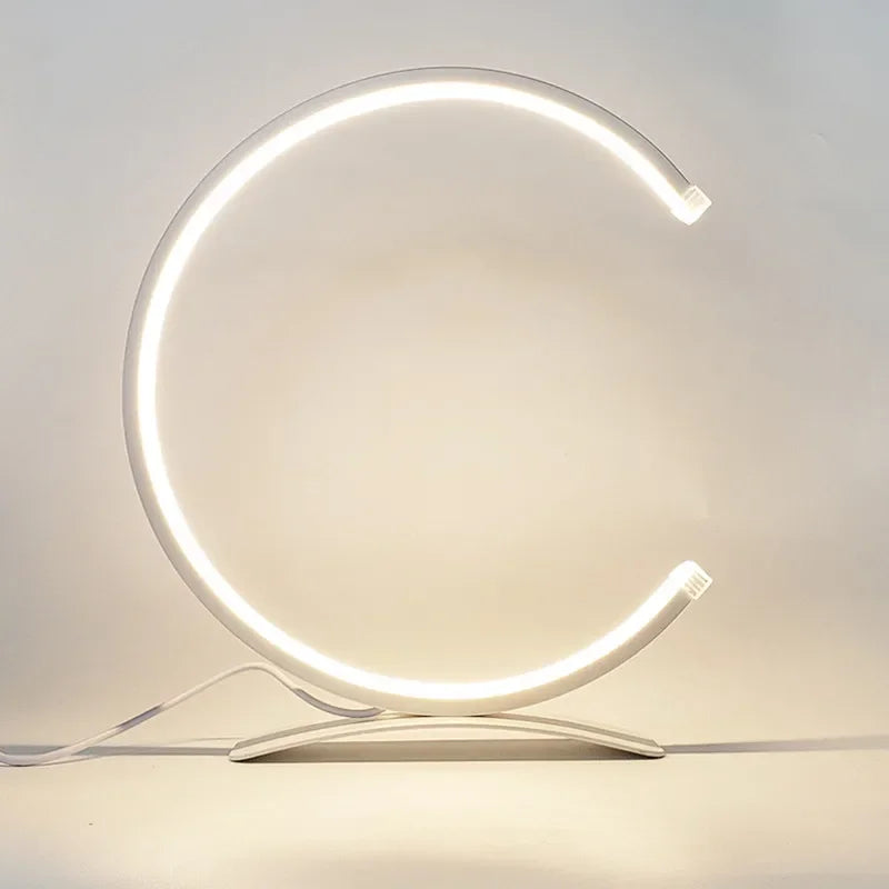 LumiArc - Lámpara de mesa LED moderna con control táctil | Regulable y eficiente energéticamente