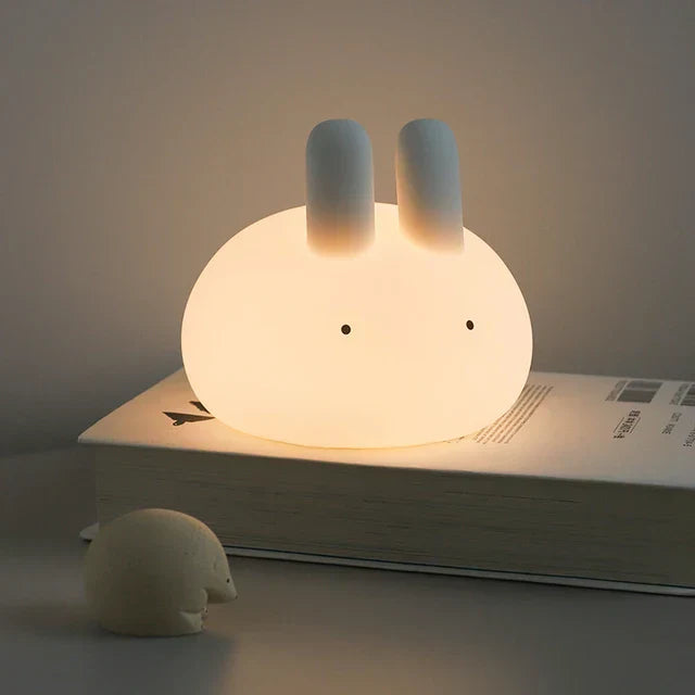 BunnyGlow - Dimbare LED Nachtlamp voor Kinderen met Touchbediening en USB Oplaadfunctie