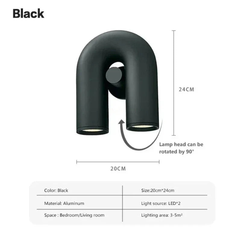 UtopiaGlow – Scandinavische U-vormige wandlamp