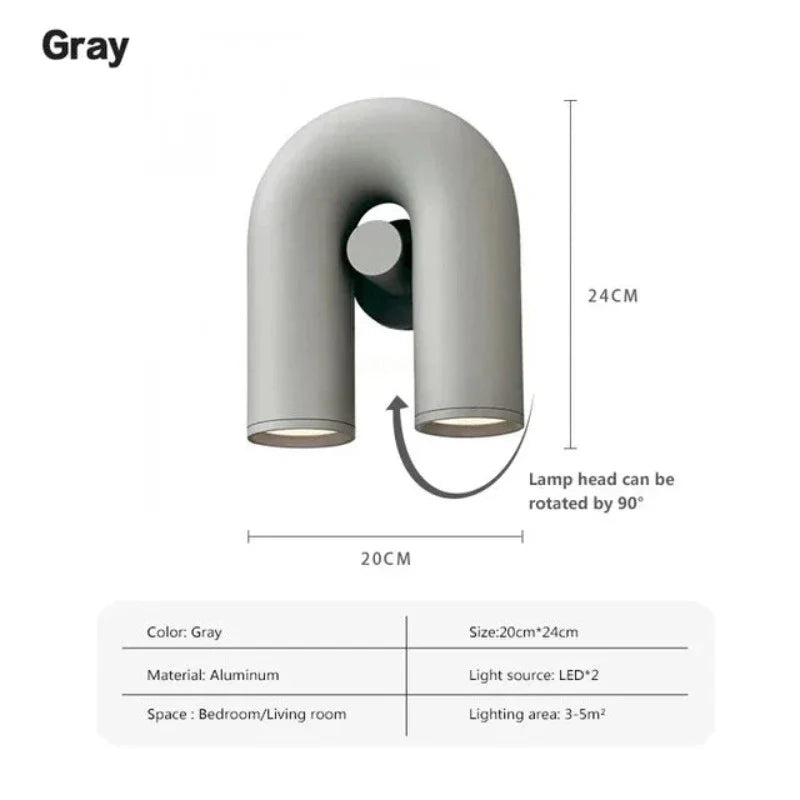 UtopiaGlow – Scandinavische U-vormige wandlamp
