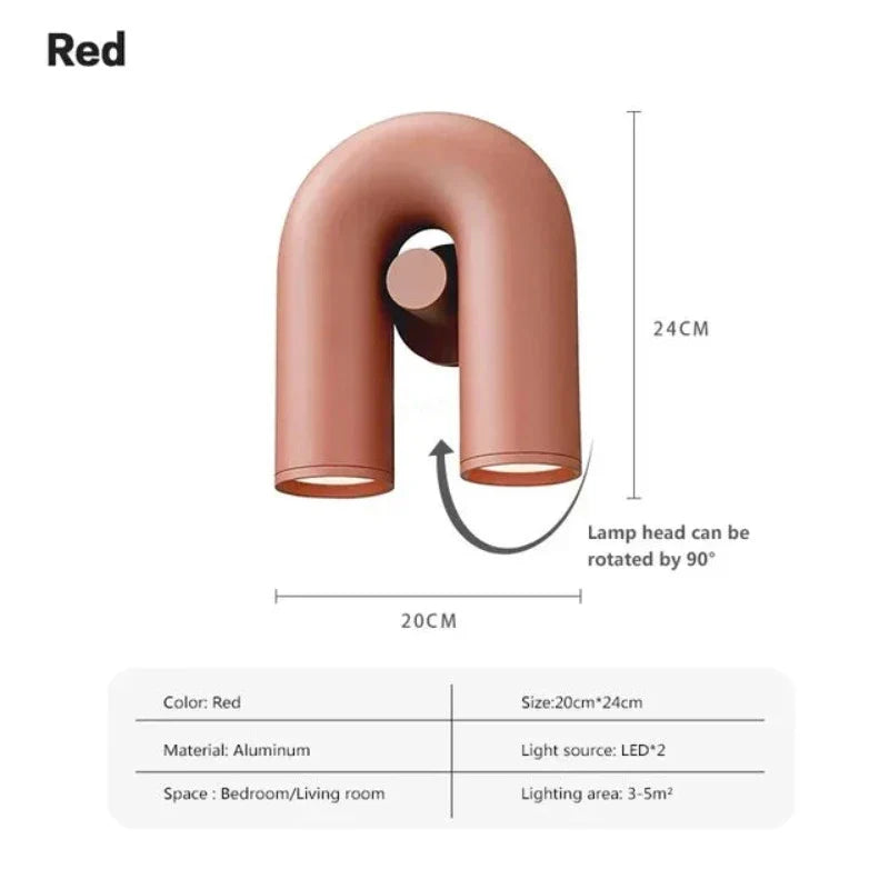 UtopiaGlow – Scandinavische U-vormige wandlamp