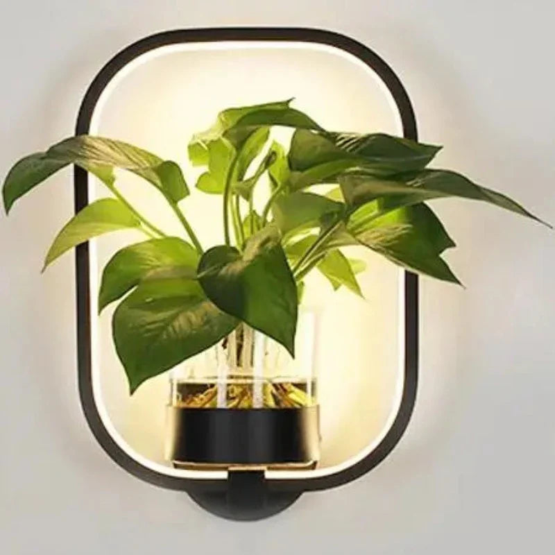 LumiPlanta - LED Wandlamp met Plantenhouder – Stijlvolle Verlichting voor een Groene Sfeer