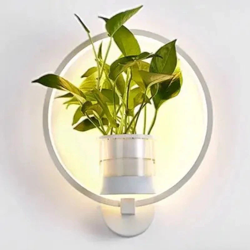 LumiPlanta - LED Wandlamp met Plantenhouder – Stijlvolle Verlichting voor een Groene Sfeer