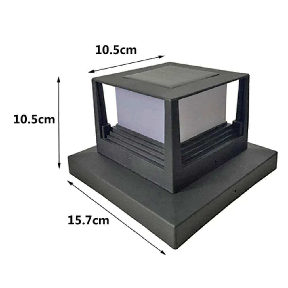 SolarGlow – LED Solar Column Lamp for Outdoor – Weatherproof & Energy-Efficient Garden Lighting