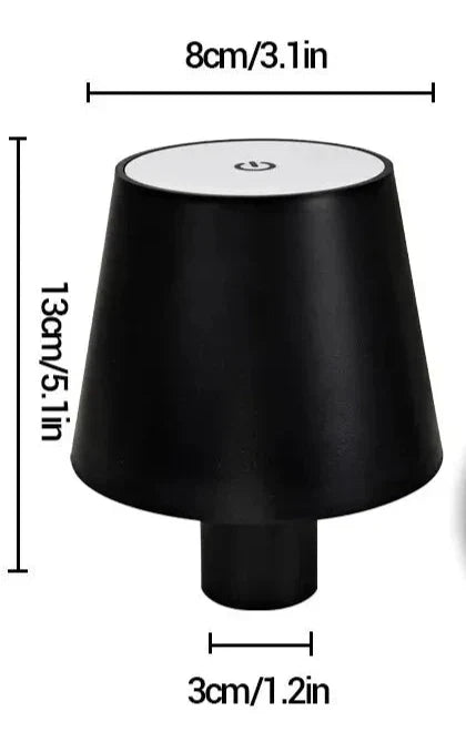 BottleGlow - Lámpara de mesa LED para botellas de vino, regulable y inalámbrica