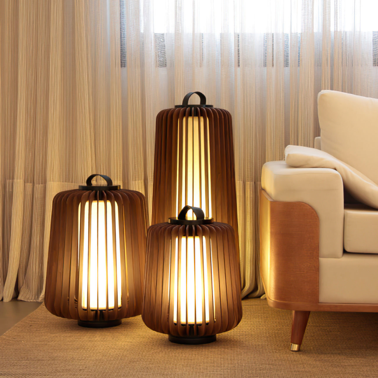 LumiLuxe - Lámpara de mesa exterior recargable