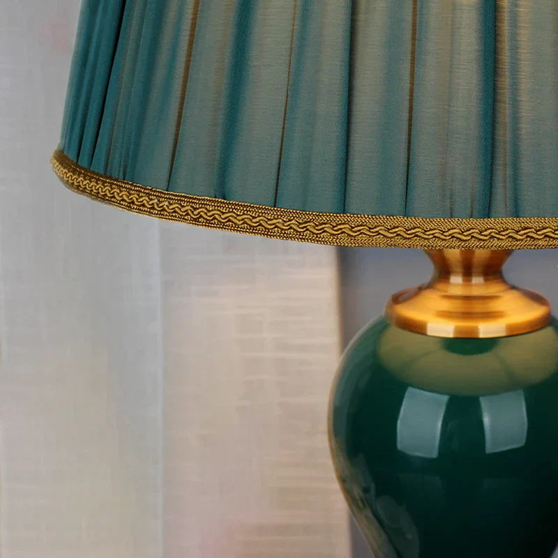 LumiCeram - Lámpara de mesa cerámica moderna | Iluminación elegante para sala de estar y dormitorio