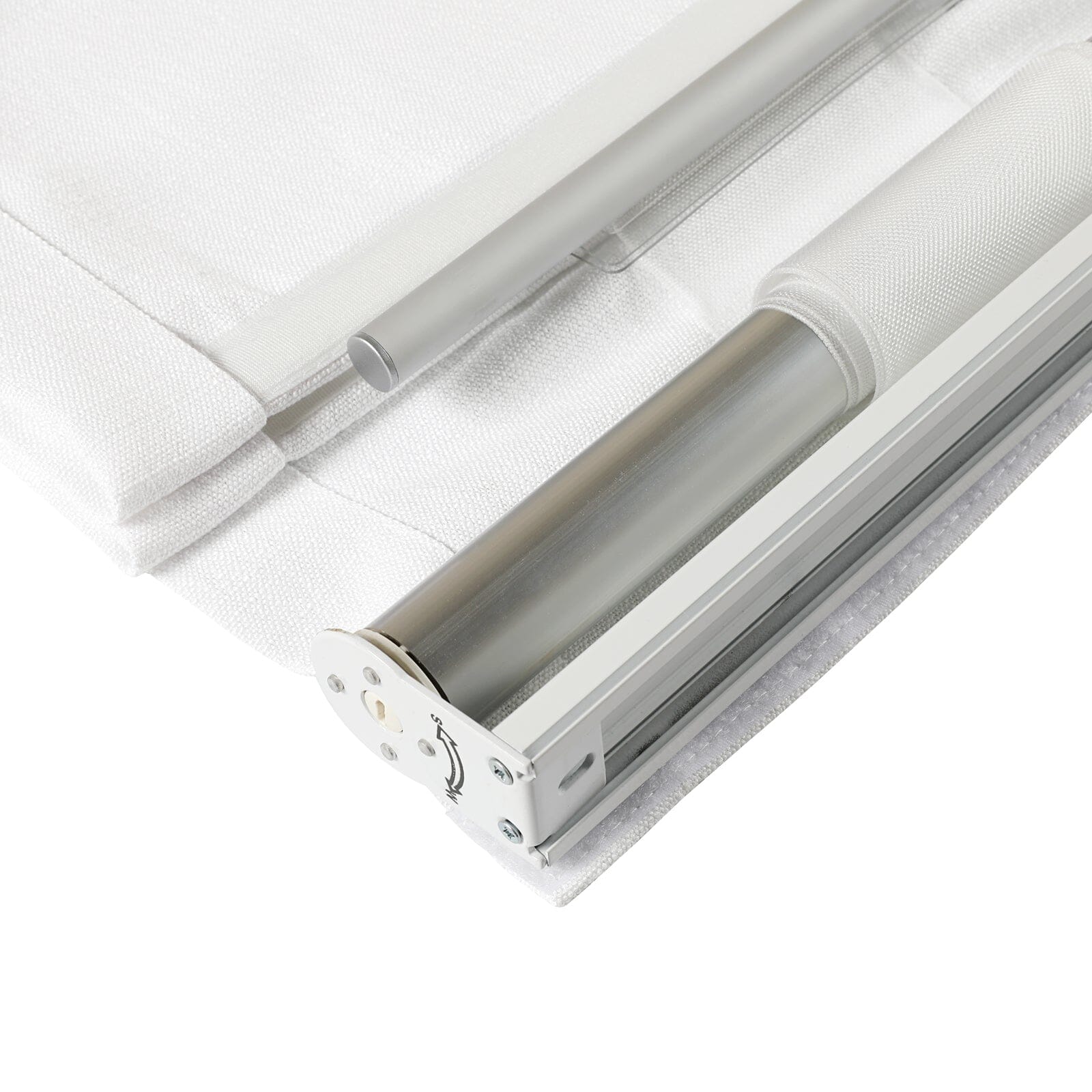 Loomy Linnen Vouwgordijn zonder Koord