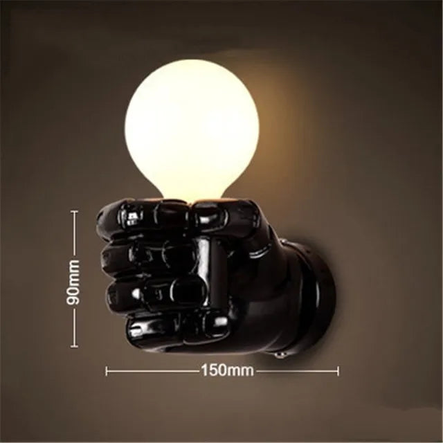 IndustrialGlow - Lámpara de pared en estilo industrial de metal – Lámpara LED vintage