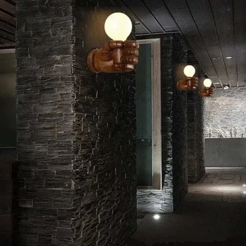 IndustrialGlow - Lámpara de pared en estilo industrial de metal – Lámpara LED vintage