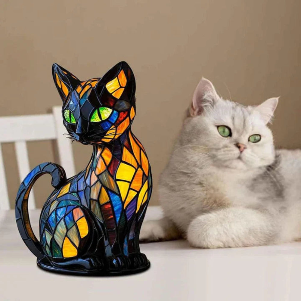 Luminous Cat Lamp Handmade Decorative Mood Lighting Bedside Accent 6