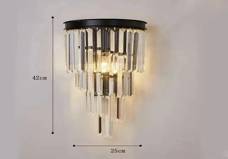 CrystalLuxe - Elegante Kristallen Wandlamp