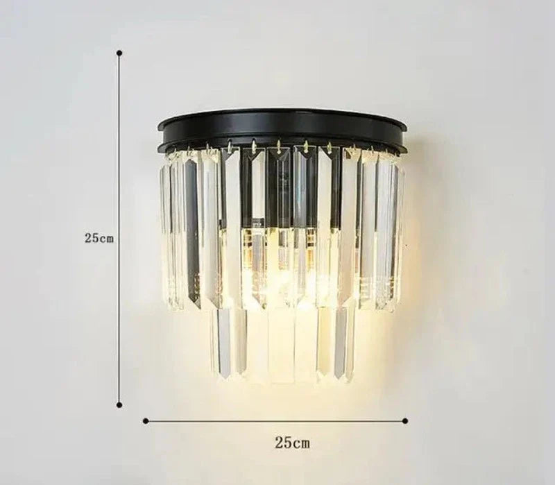 CrystalLuxe - Elegante Kristallen Wandlamp