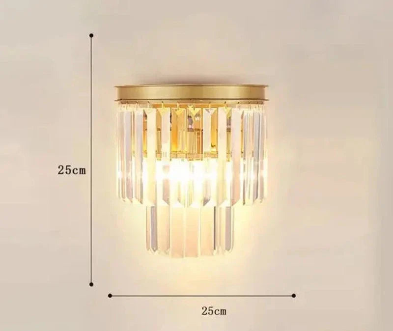 CrystalLuxe - Elegante Kristallen Wandlamp