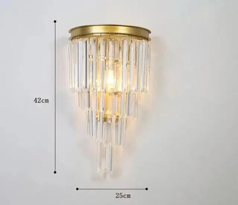 CrystalLuxe - Elegante Kristallen Wandlamp