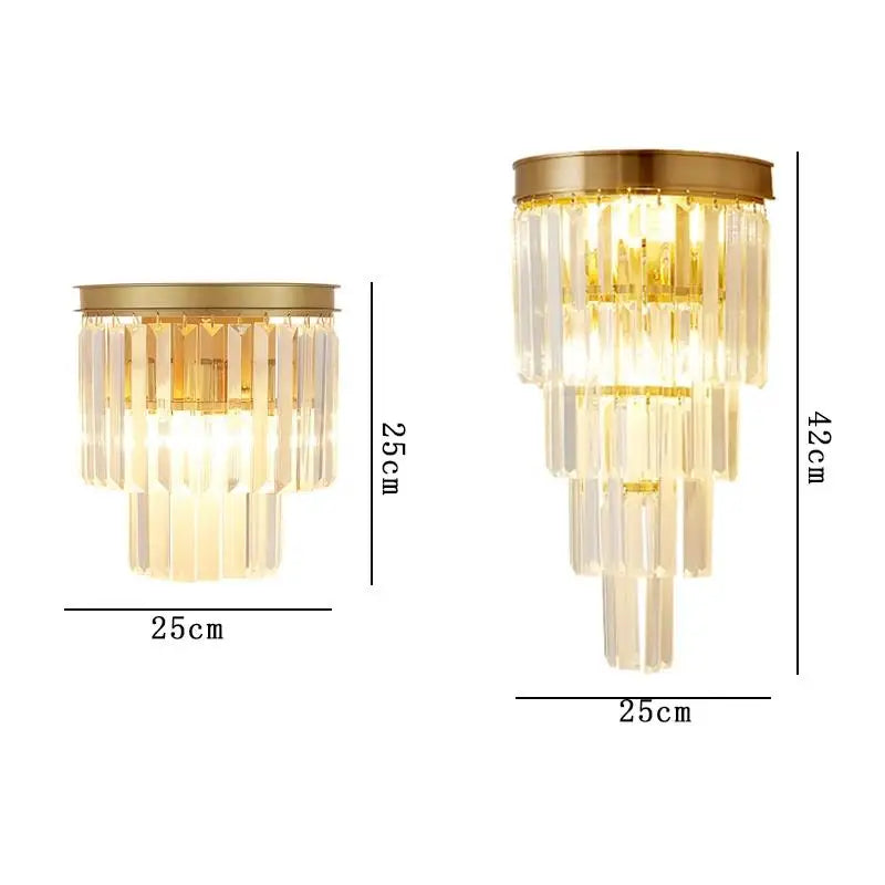 CrystalLuxe - Elegante Kristallen Wandlamp