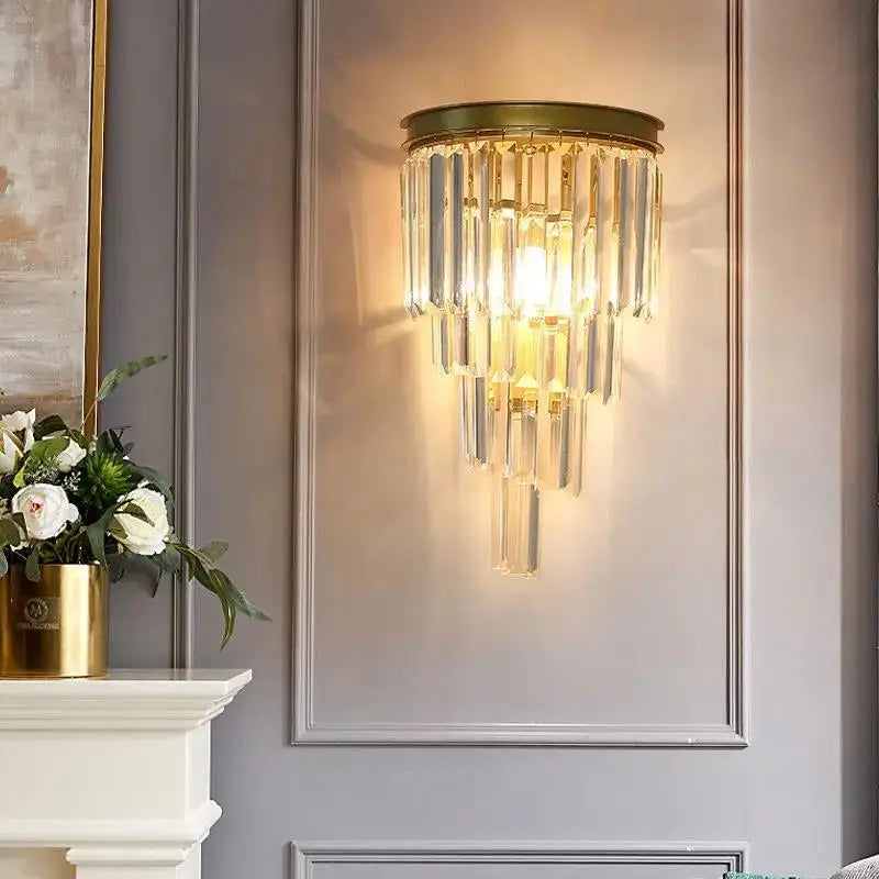 CrystalLuxe - Elegante Kristallen Wandlamp