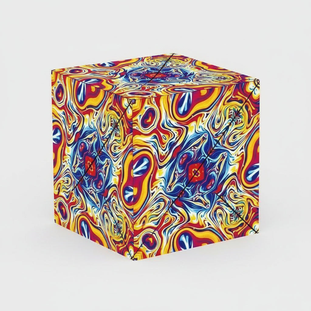 Magnetic Puzzle Cube Transforming Toy for Creative Play and Learning 0
