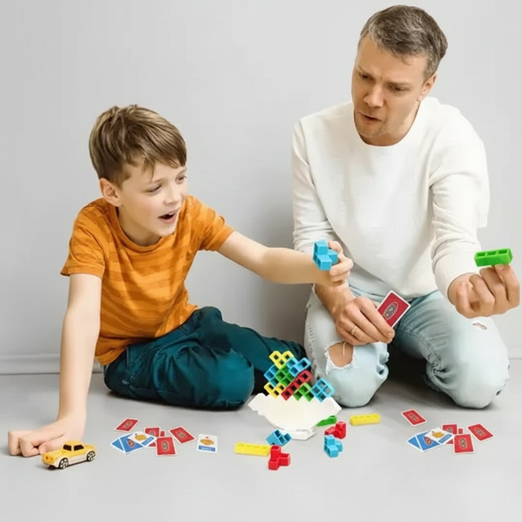 Magnetic Stacking Tower Game for Kids Educational Fun Balance Toy 5
