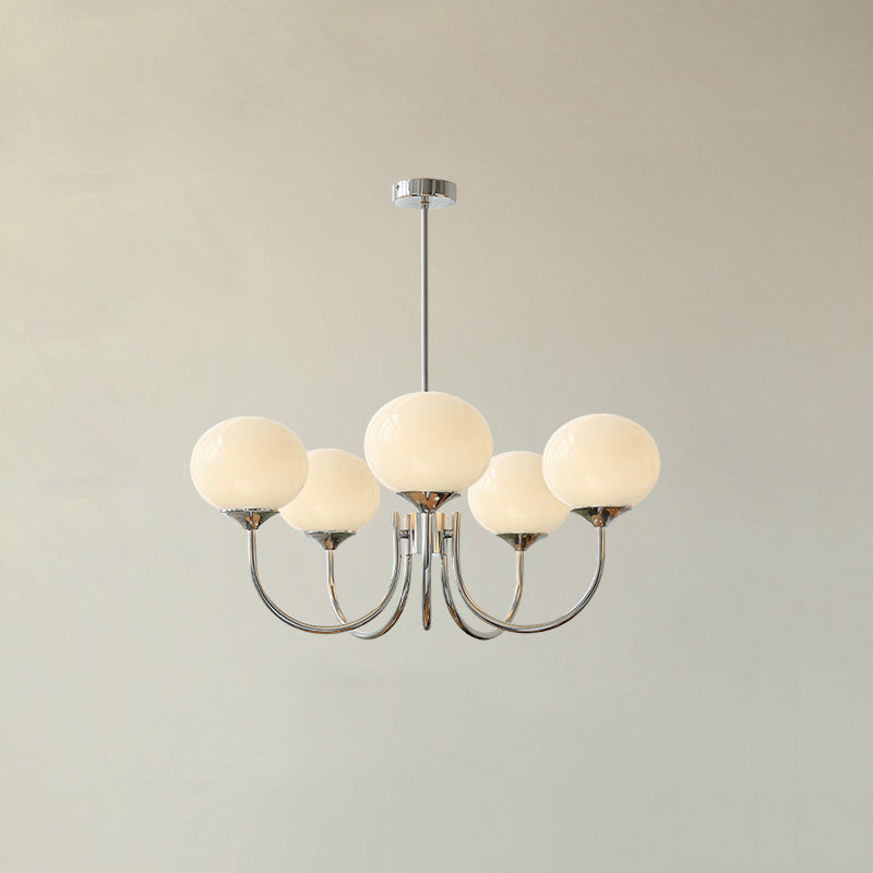 Lampadario in vetro rosa bubble marshmallow