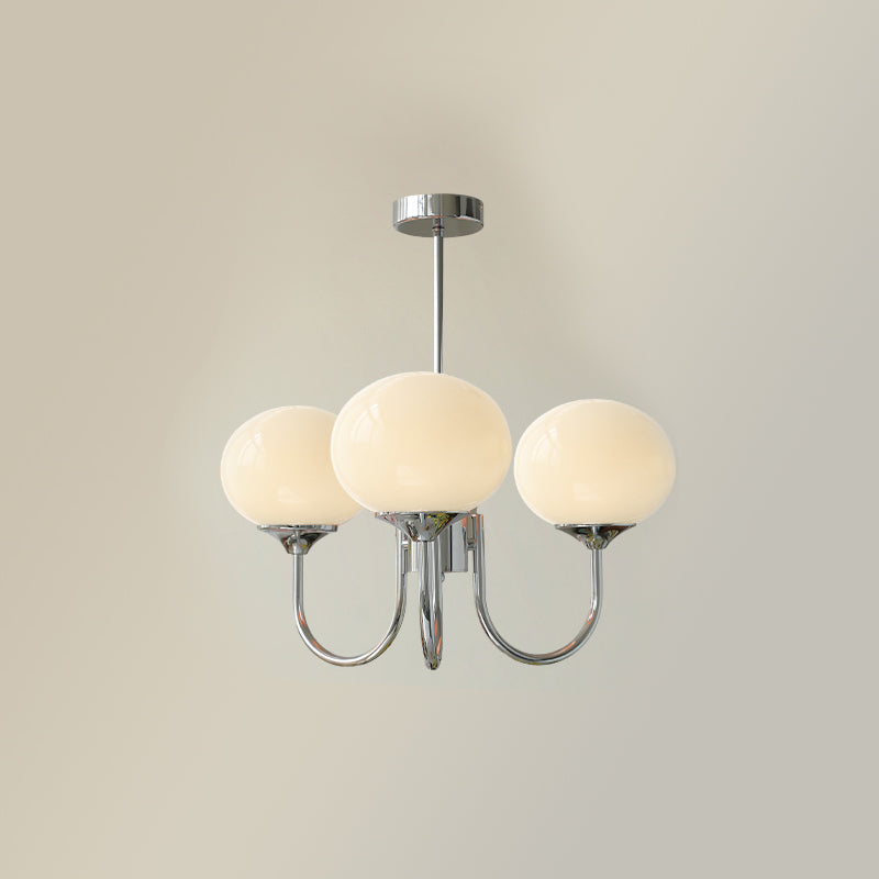 Lampadario in vetro rosa bubble marshmallow