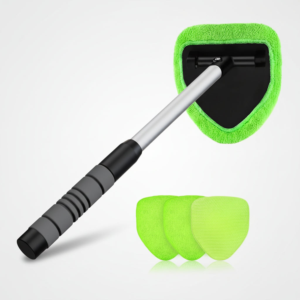 Limpa-vidros Automático de Microfibra com Cabo Extensível