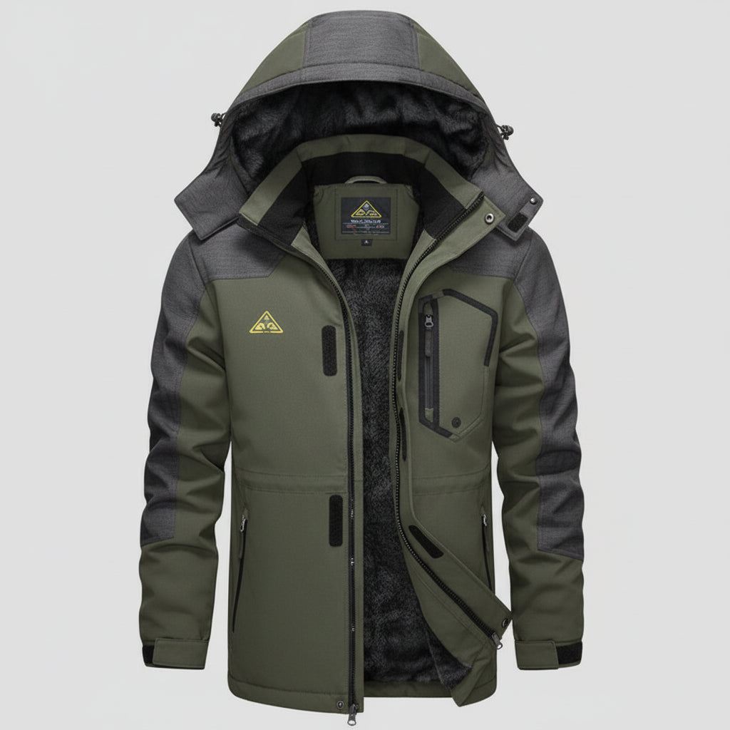 Waterdichte Winterjas Fleecevoering Buitenactiviteiten