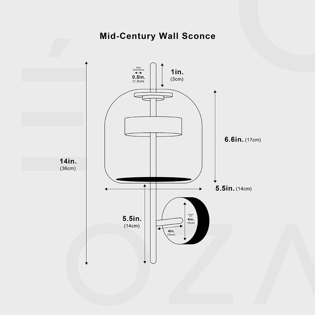 Mid-Century Wandlamp - Elegante Verlichting met Moderne Touch
