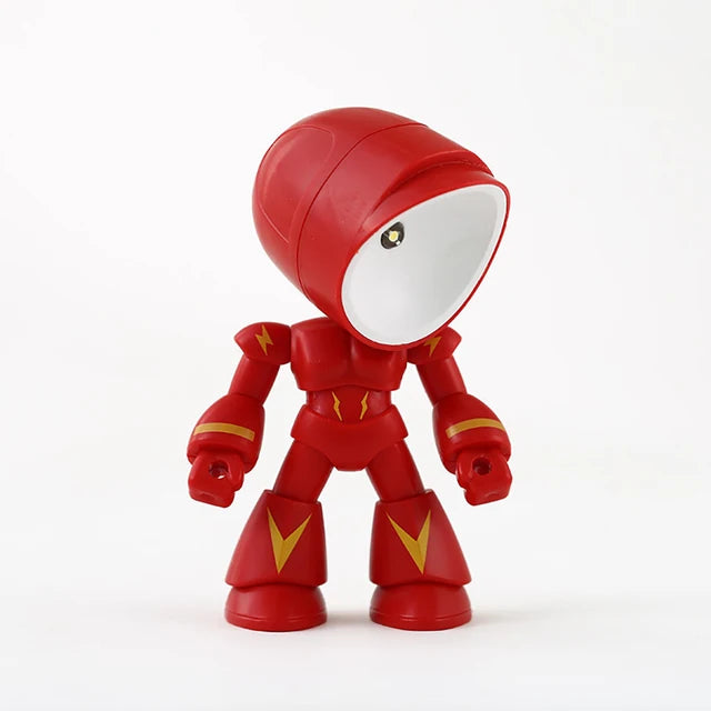 RoboGlow – Schattige Robot Tafellamp met LED voor Kinderkamer & Bureau