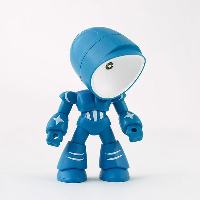 RoboGlow – Schattige Robot Tafellamp met LED voor Kinderkamer & Bureau