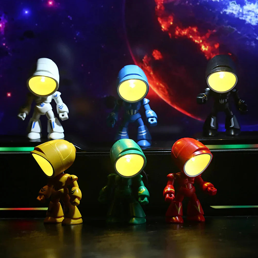 RoboGlow – Schattige Robot Tafellamp met LED voor Kinderkamer & Bureau