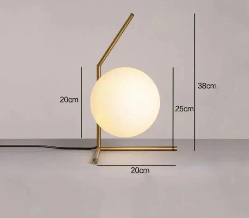 GlassLume - Lámpara de mesa de vidrio moderna y minimalista | Iluminación elegante
