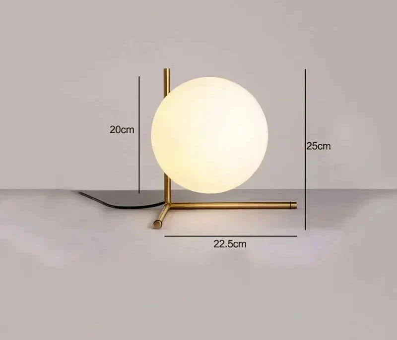 GlassLume - Lámpara de mesa de vidrio moderna y minimalista | Iluminación elegante