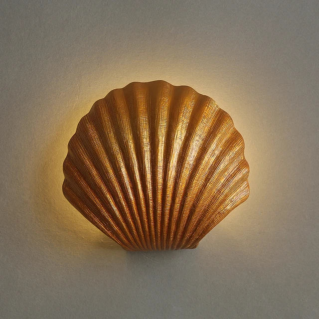 CoastalGlow - Schelpen Wandlamp Maritieme LED Verlichting voor Woonkamer & Hal