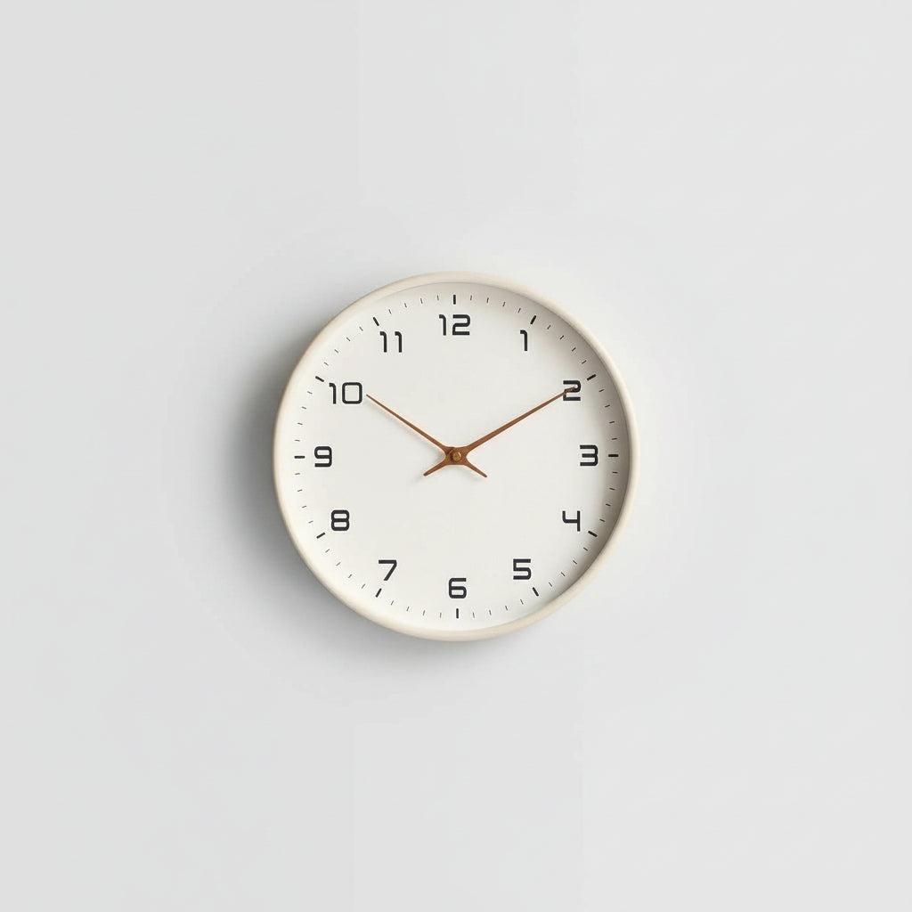 Modern Wooden Wall Clock Natural Decor 25cm 30cm 4